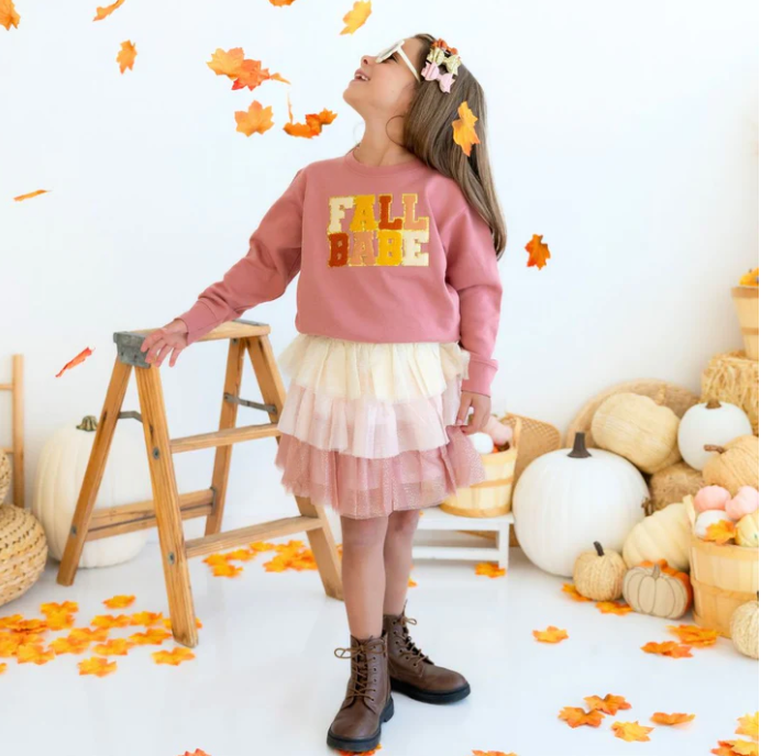 Fall Babe Patch Sweatshirt